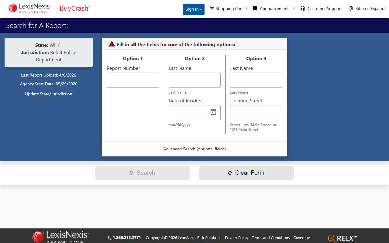 Beloit arrest records accident report portal