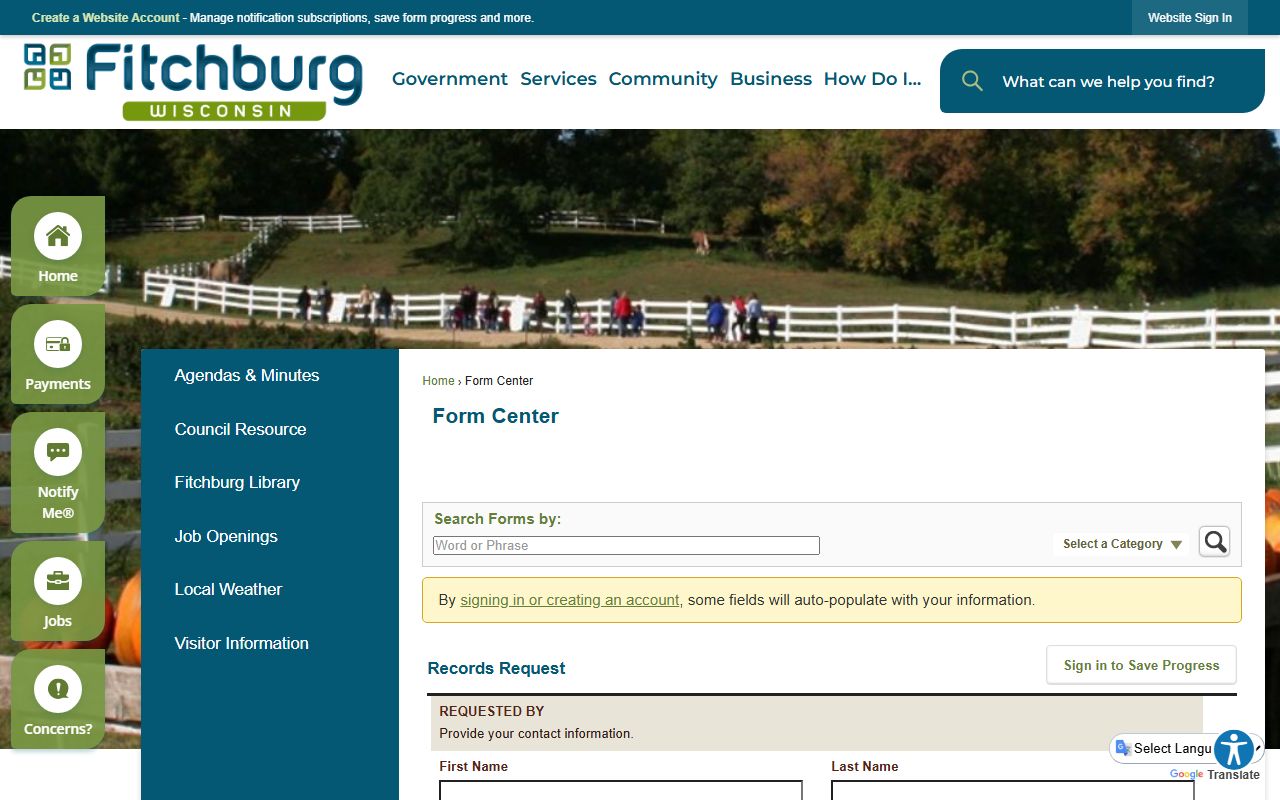 Fitchburg arrest records police request form