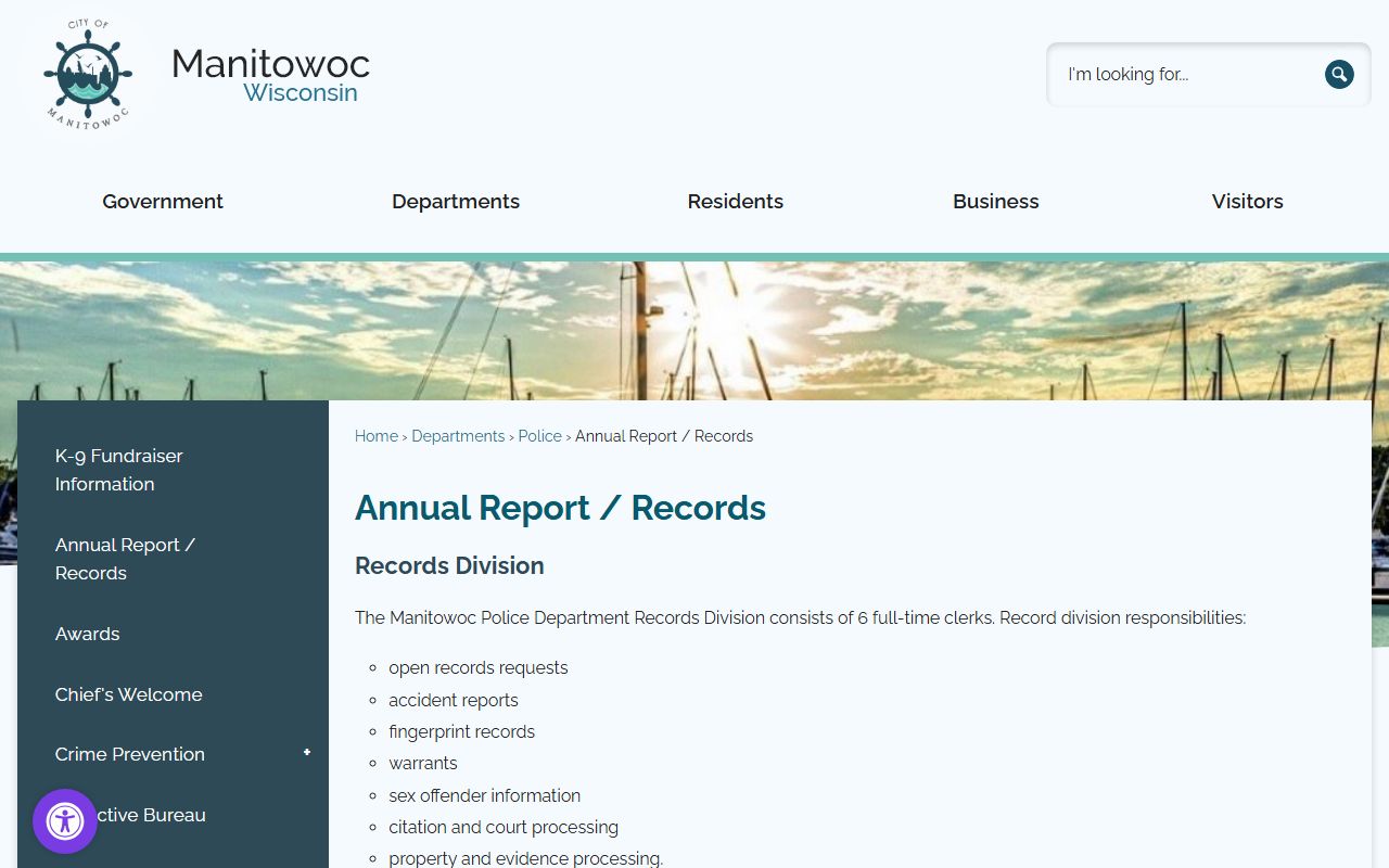 Manitowoc arrest records annual reports