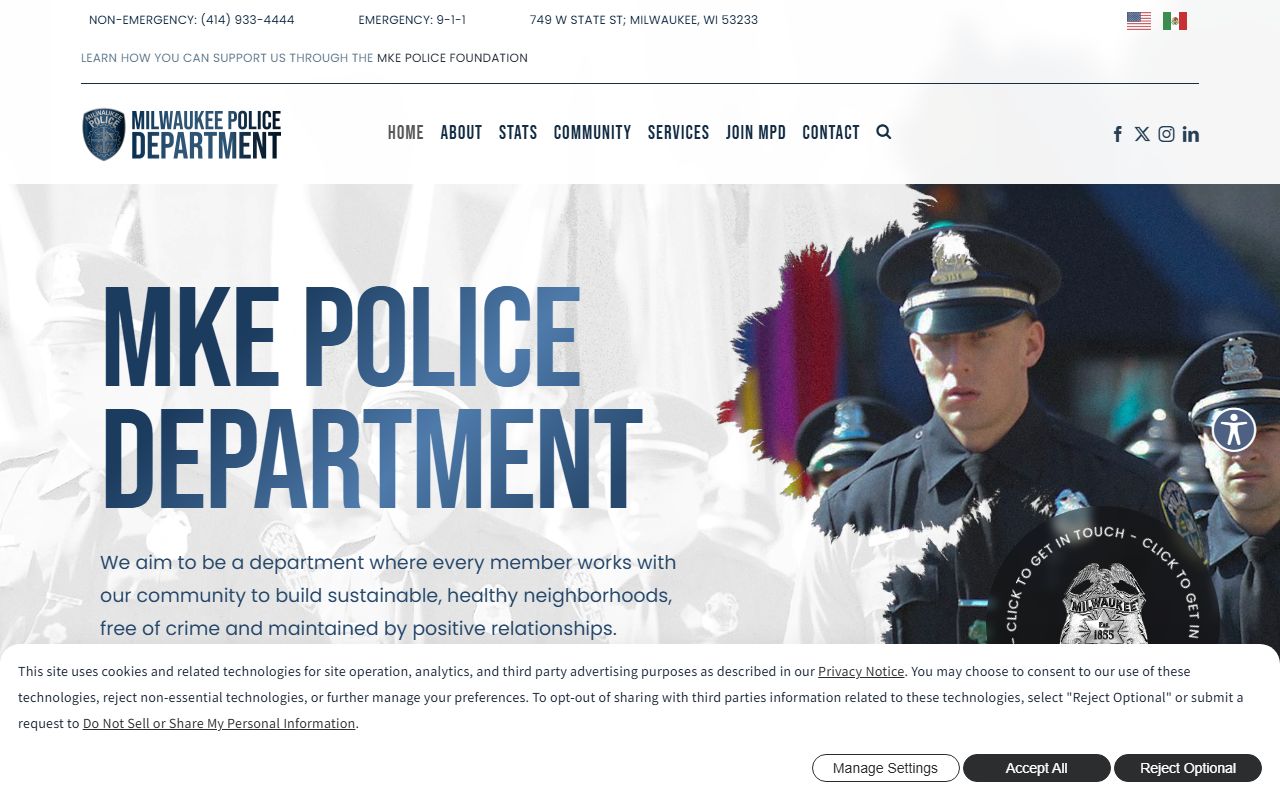 Milwaukee arrest records police department website