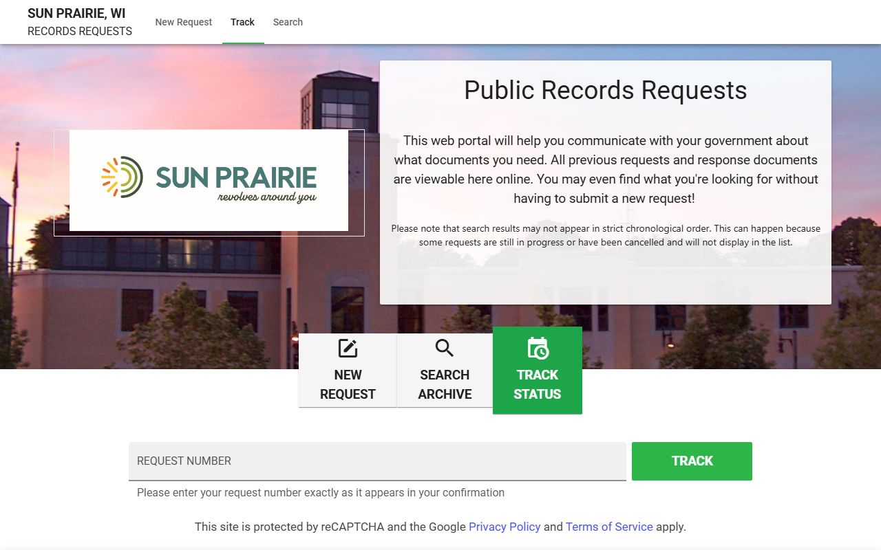 Sun Prairie arrest records records portal