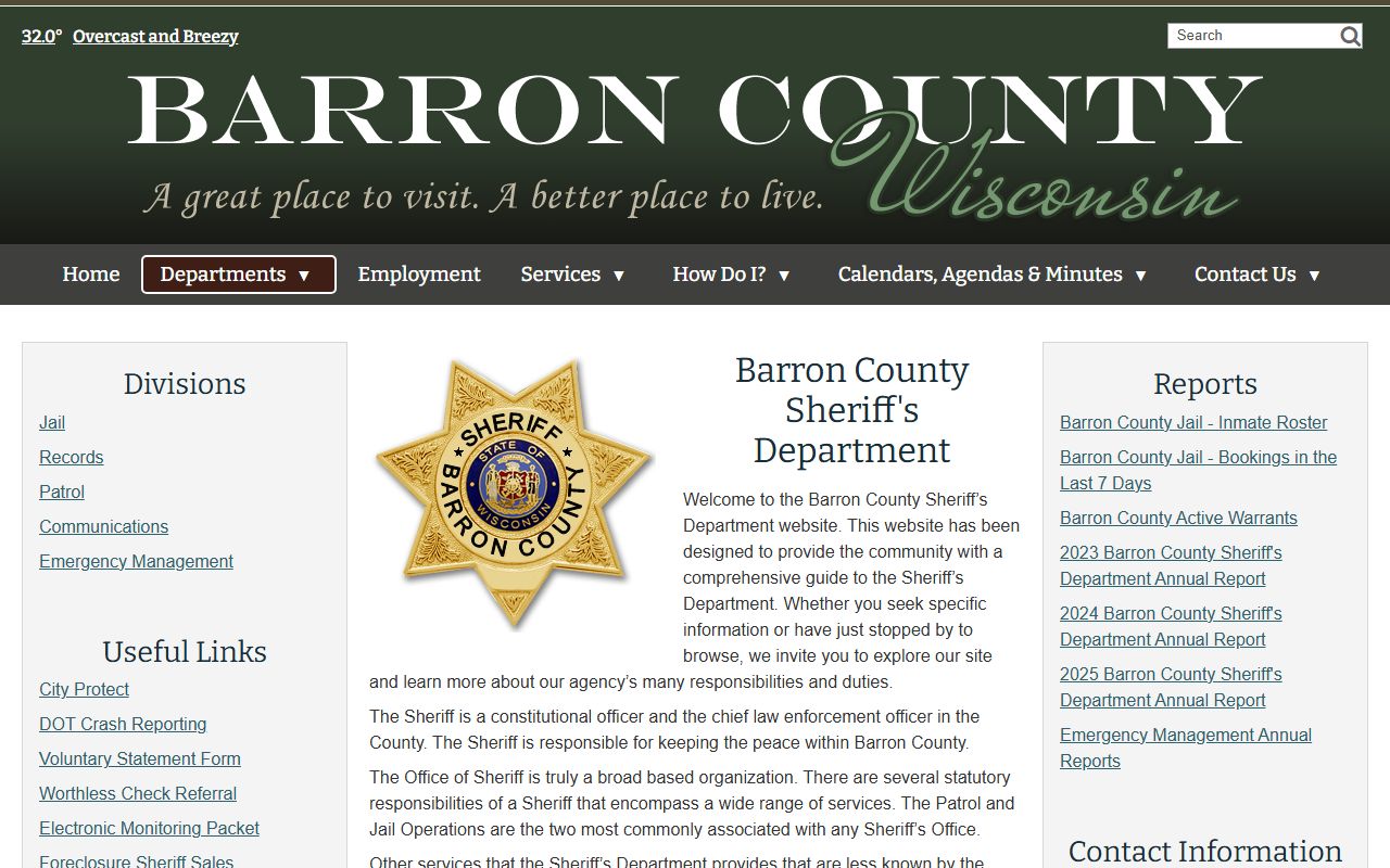 Barron County arrest records sheriff source
