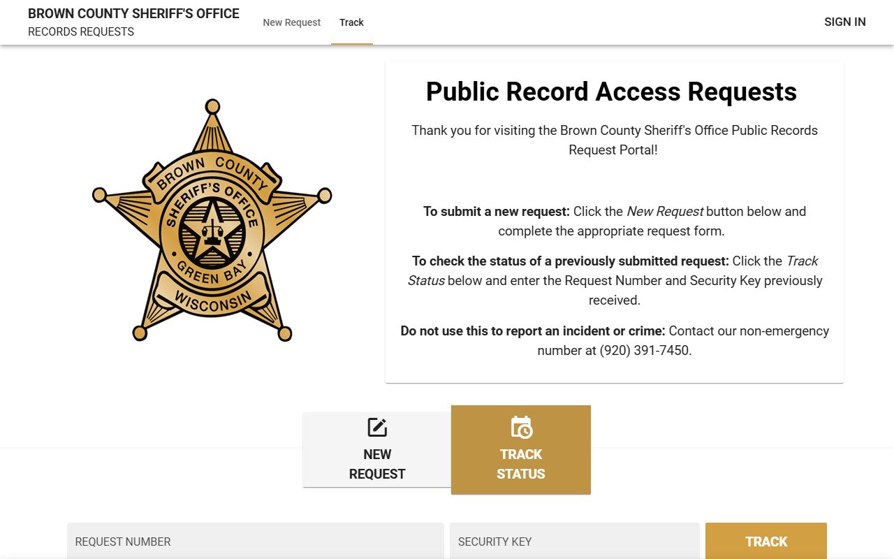 Brown County arrest records records portal