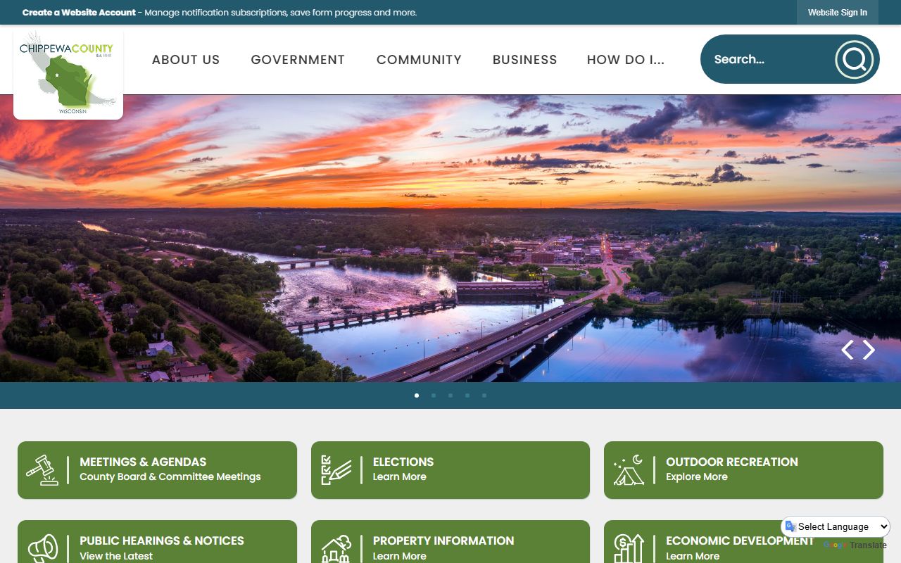 Chippewa County arrest records county website