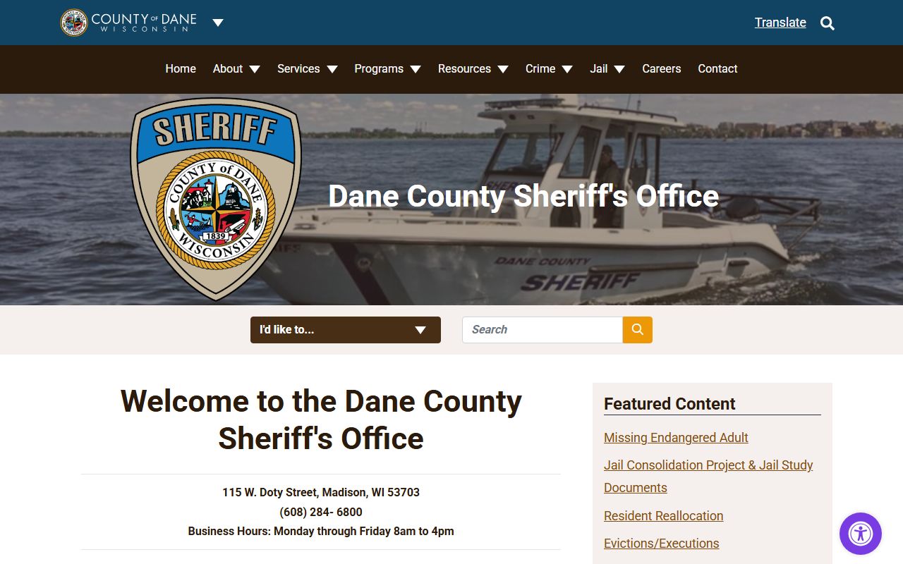 Dane County arrest records sheriff source