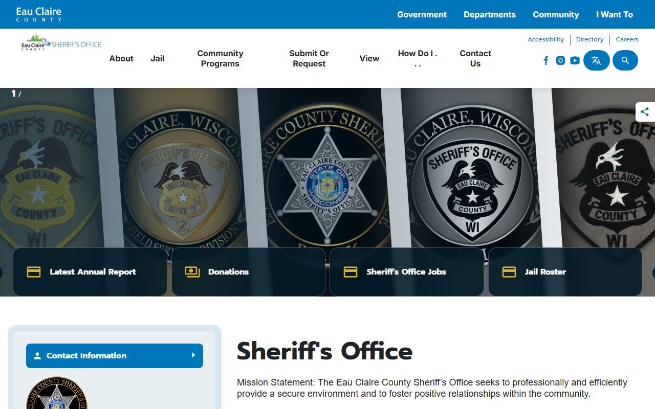 Eau Claire County arrest records sheriff office