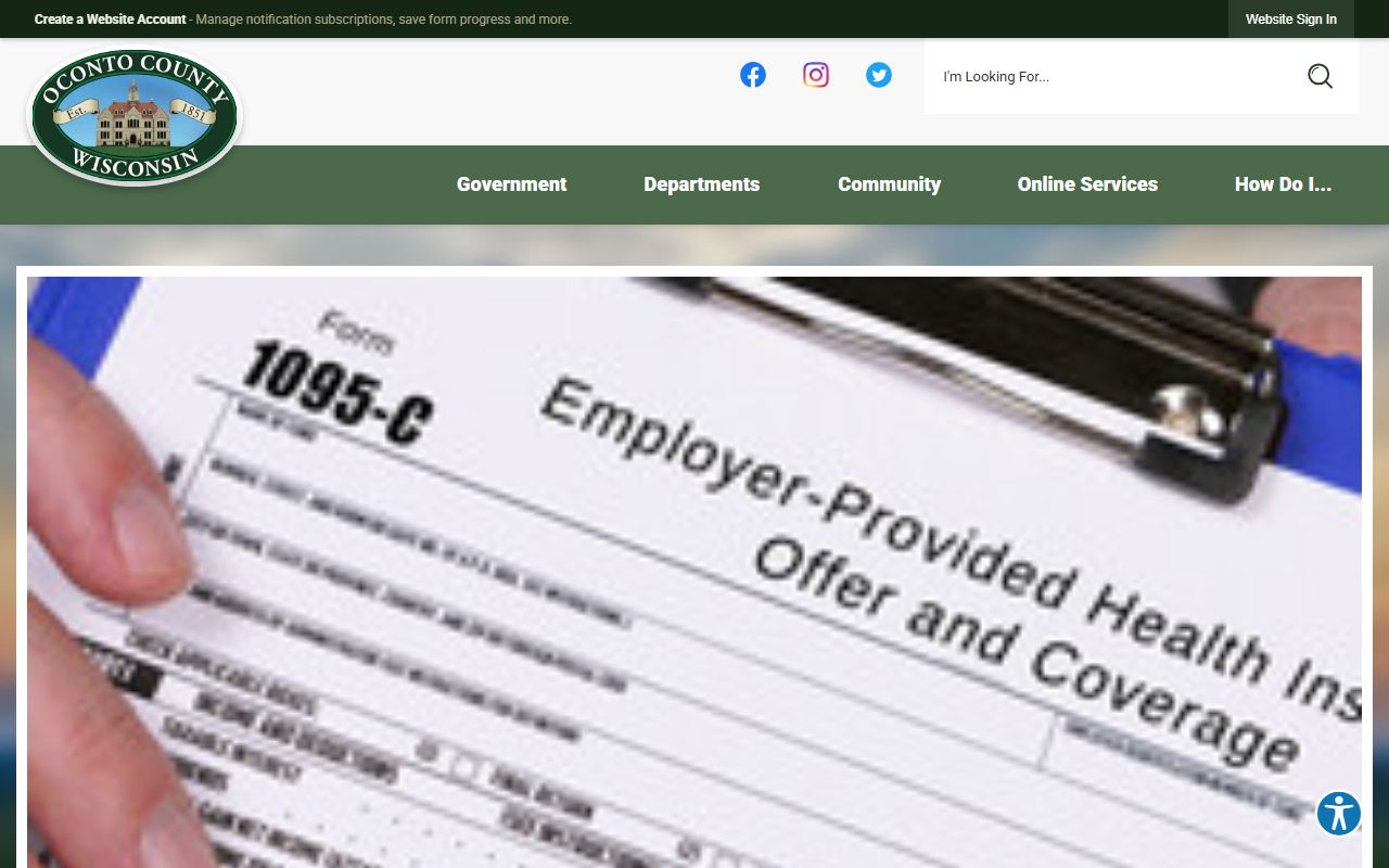 Oconto County arrest records county website