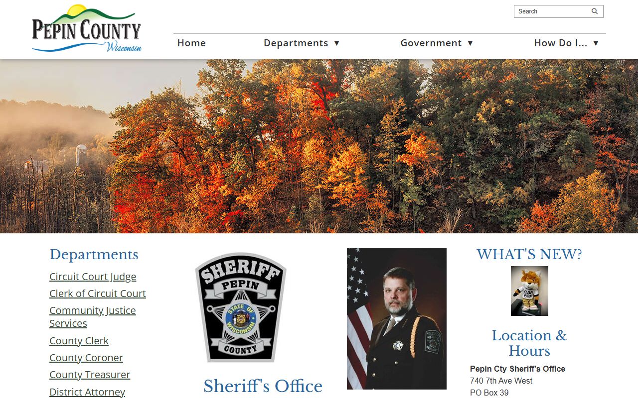 Pepin County arrest records sheriff page