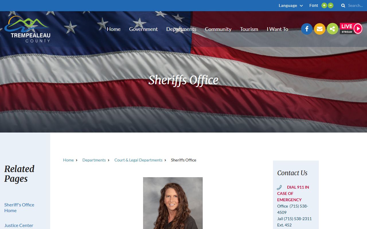 Trempealeau County arrest records sheriff page