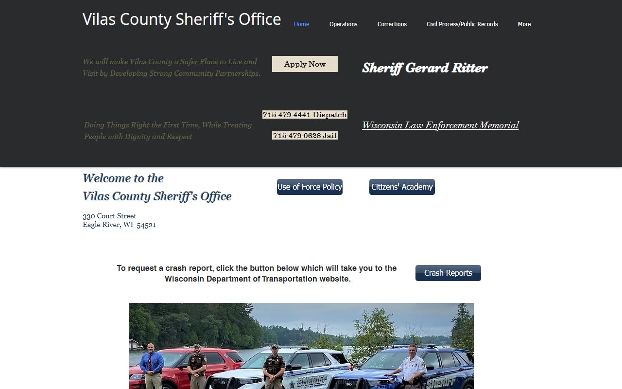 Vilas County arrest records sheriff source